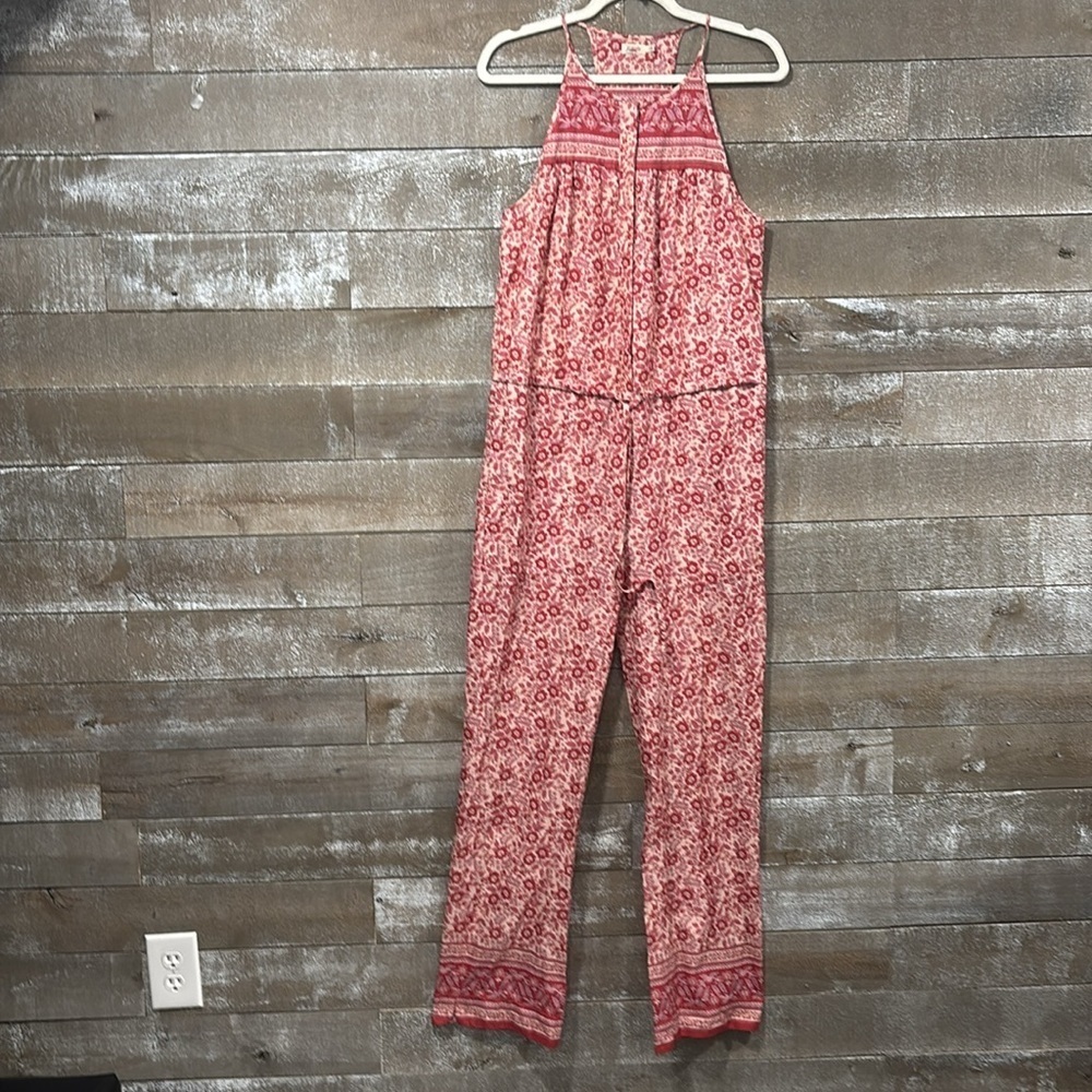 Faherty Adella 100% Cotton Floral Jumpsuit Small - Picture 3 of 11